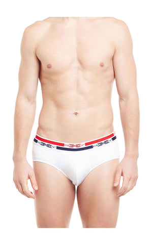 BodyX Solid Briefs-Pack of 2-BX12B-White