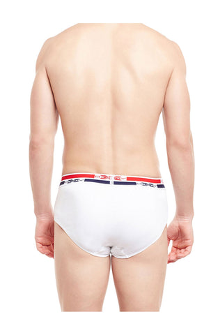 BodyX Solid Briefs-Pack of 2-BX12B-White