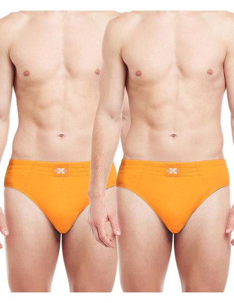 BodyX Solid Briefs-Pack of 2-BX13B-Orange