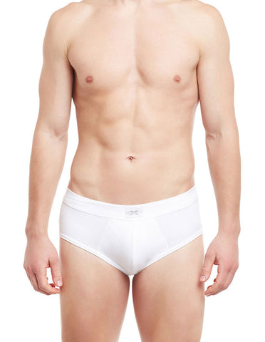BodyX Solid Briefs-BX14B-White