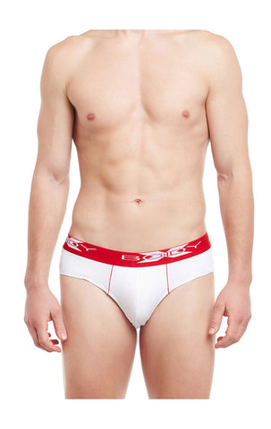 BodyX Solid Briefs-Pack of 2-BX16B-White