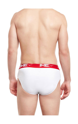 BodyX Solid Briefs-Pack of 2-BX16B-White
