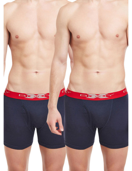 BodyX Solid Trunks-Pack of 2-BX18T-Navy