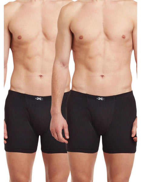 BodyX Solid Trunks-Pack of 2-BX19T-Black
