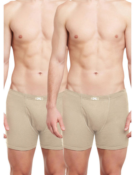 BodyX Solid Trunks-Pack of 2-BX19T-Beige