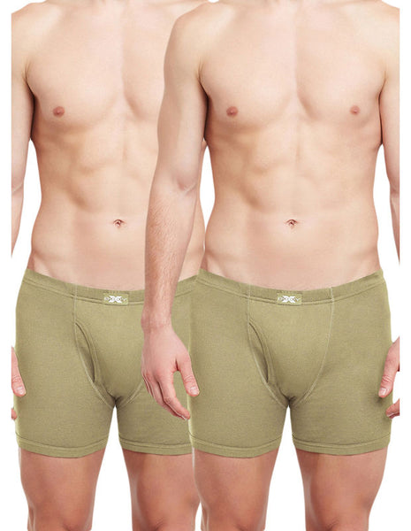 BodyX Solid Trunks-Pack of 2-BX19T-Camel