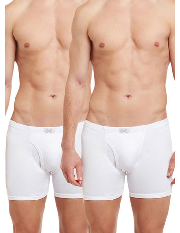 BodyX Solid Trunks-Pack of 2-BX19T-White