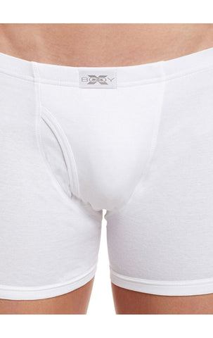BodyX Solid Trunks-Pack of 2-BX19T-White