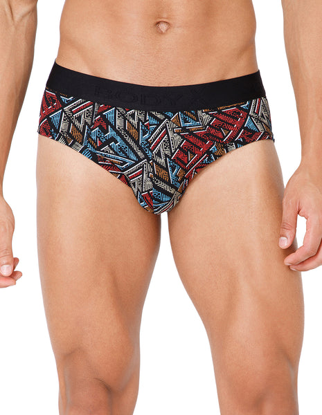 BodyX Men Printed Brief-BX201B-P3-ASSORTED
