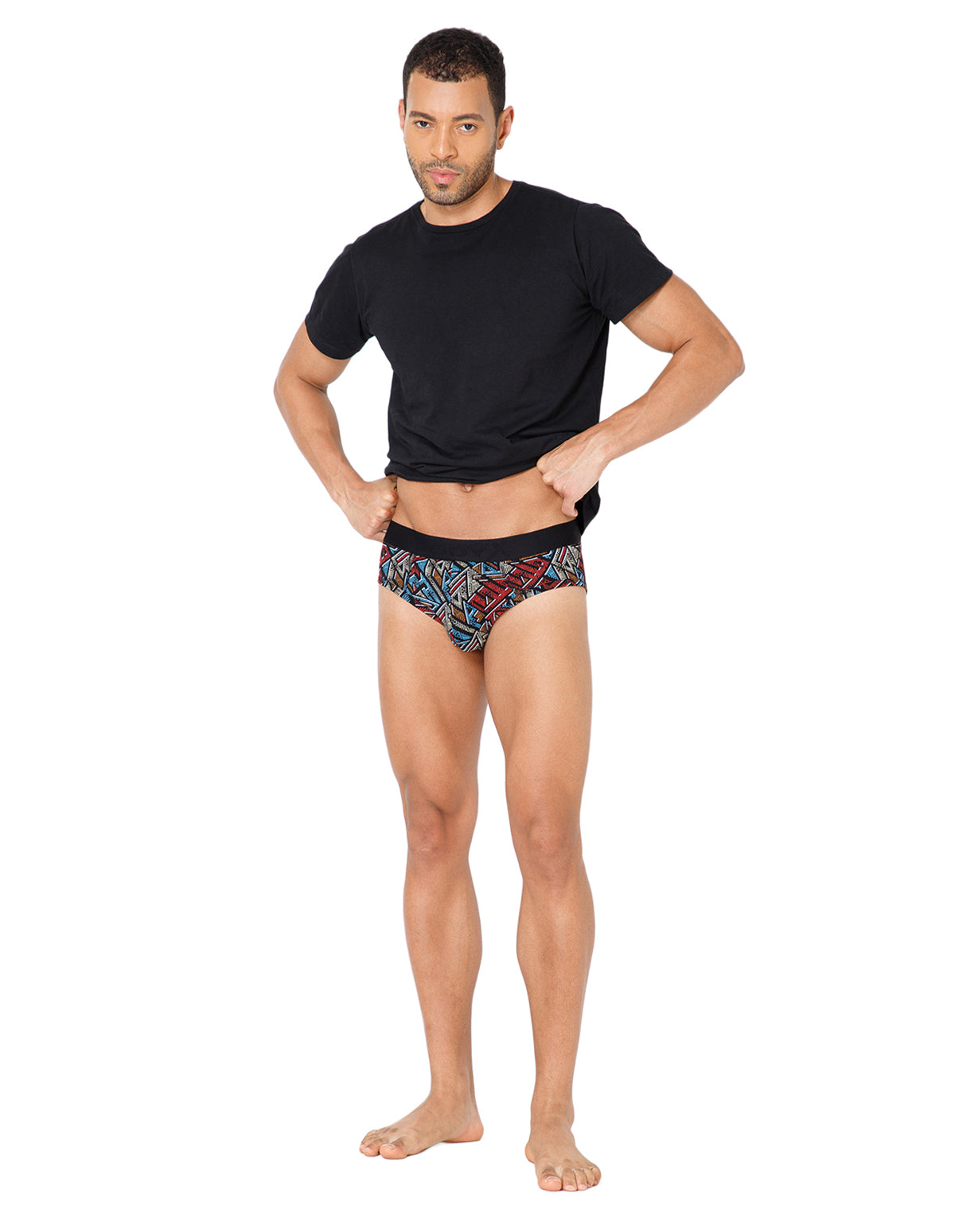 BodyX Men Printed Brief-BX201B-P3-ASSORTED