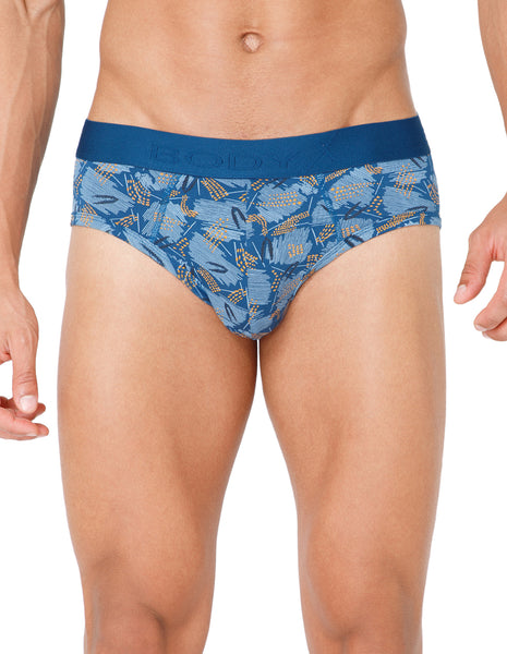 BodyX Men Printed Brief-BX201B-P4-ASSORTED