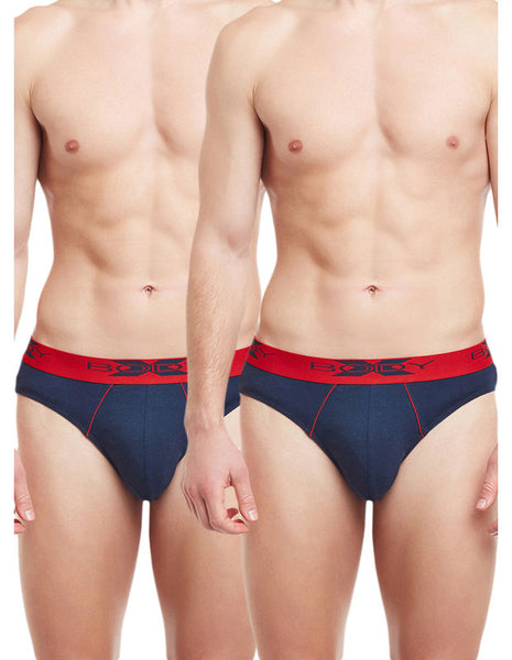 BodyX Solid Briefs-Pack of 2-BX21B_Navy