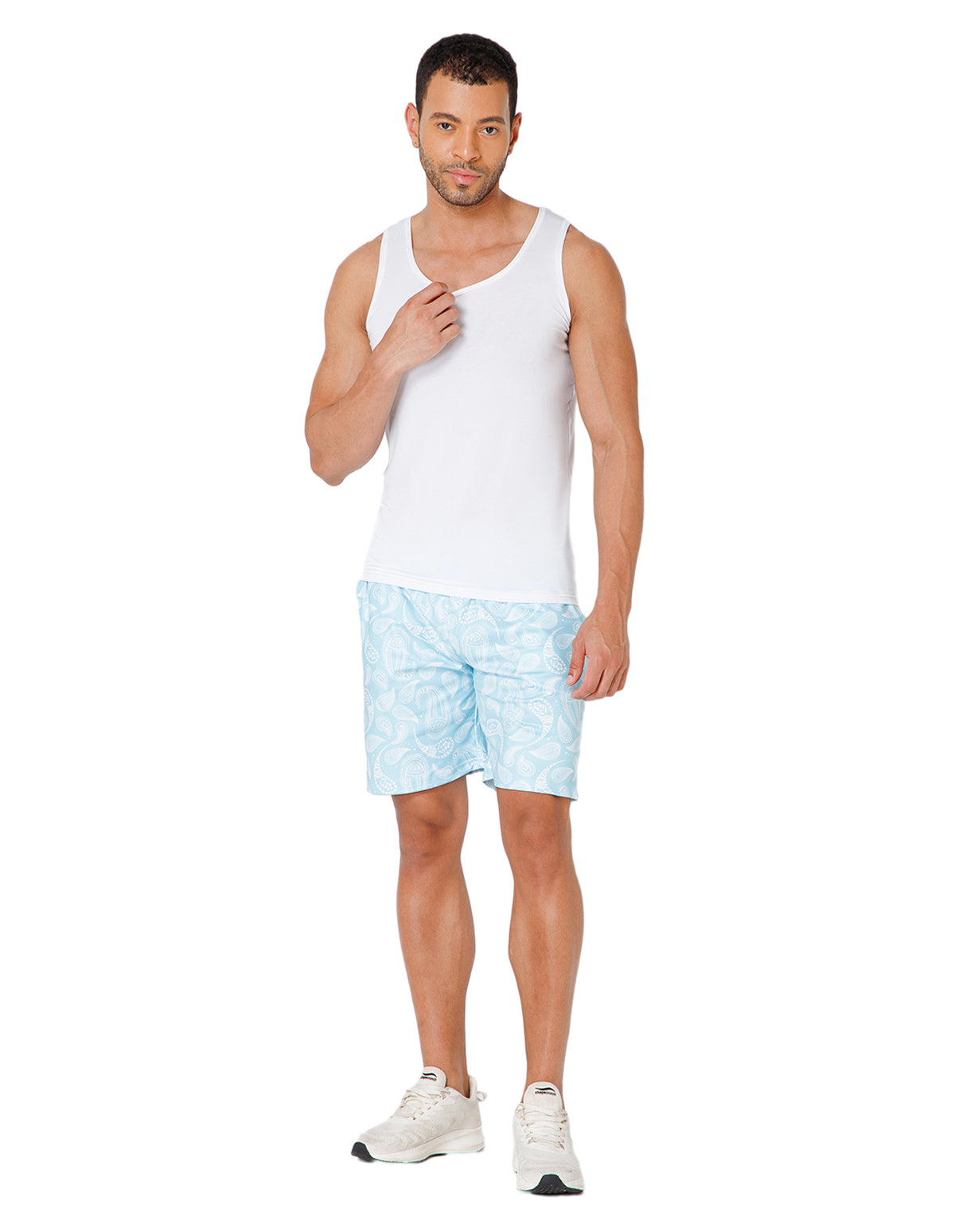 BodyX Ribbed Regular White Micro Modal Vests-BX222