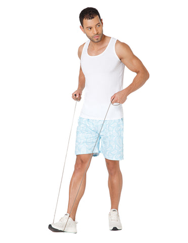 BodyX Ribbed Regular White Micro Modal Vests-BX222