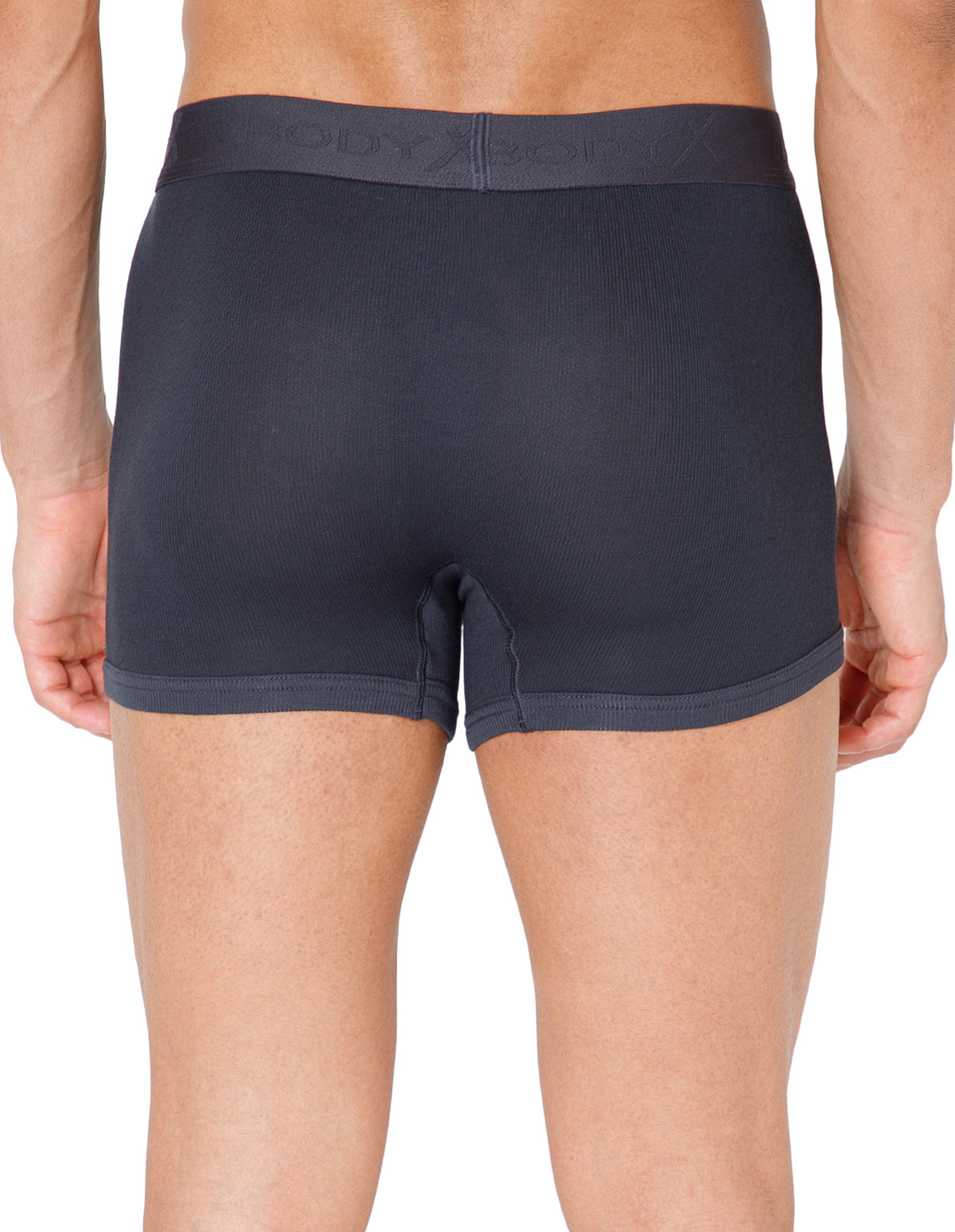 BodyX Men Solid Micro Modal Rib Trunks-BX303T-STGREY