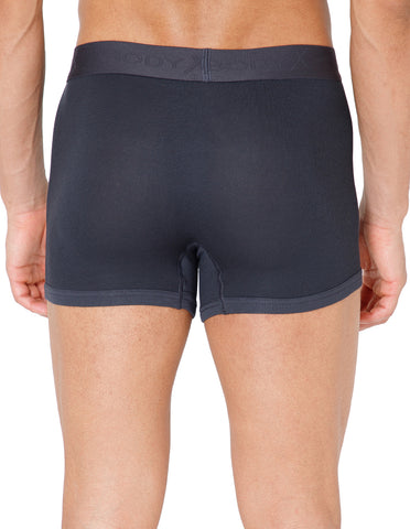 BodyX Men Solid Micro Modal Rib Trunks-BX303T-STGREY