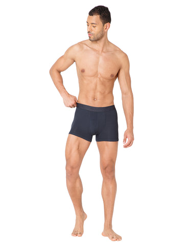 BodyX Men Solid Micro Modal Rib Trunks-BX303T-STGREY