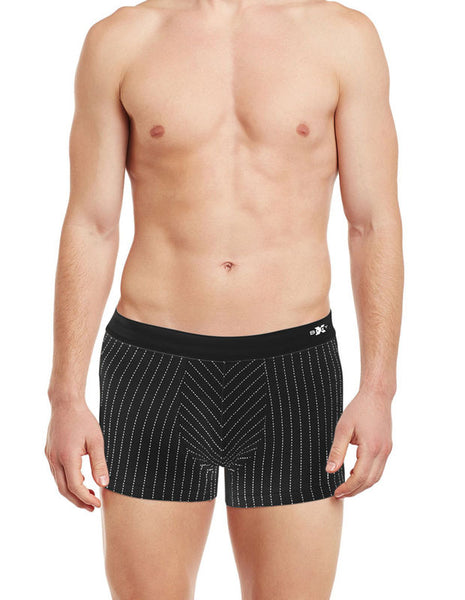 BodyX Striped Trunks-BX30T-Steel-Grey