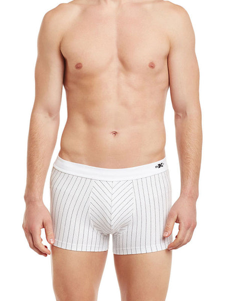BodyX Striped Trunks-BX30T-White