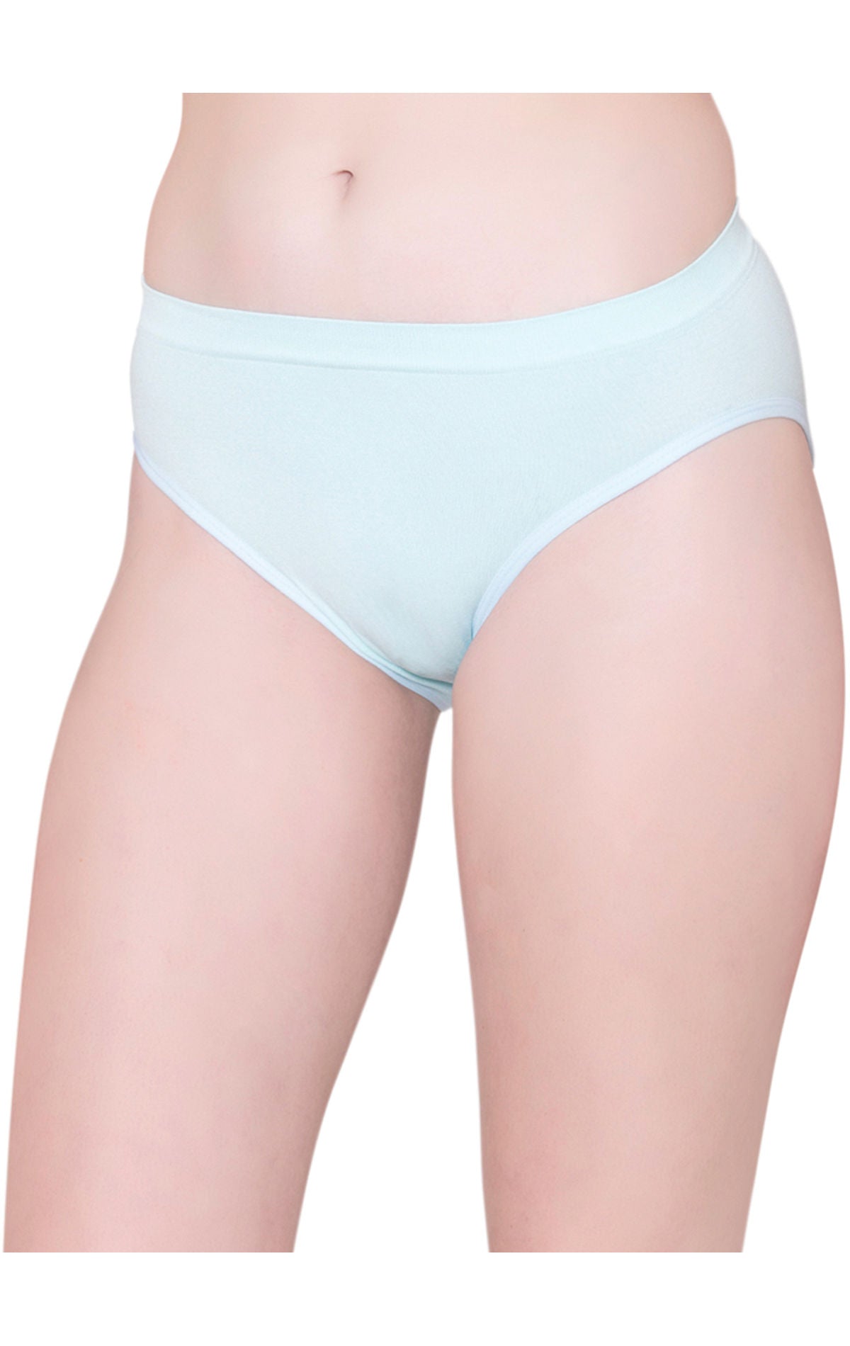 BodyX womens microfiber spandex sky solid seamless premium bikini panty bx502-pack of 1