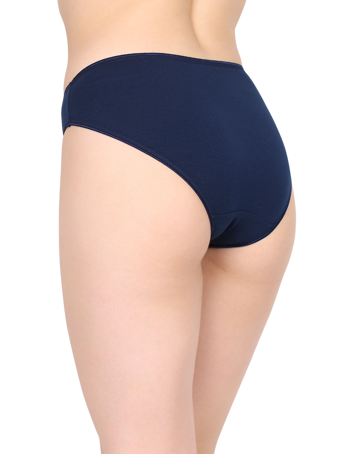 BodyX Womens Combed Cotton Spandex Assorted Premium Bikini Panty BX509-Pack Of 2