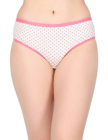 BodyX Womens Combed Cotton Spandex Assorted Premium Panty BX512-Pack Of 3