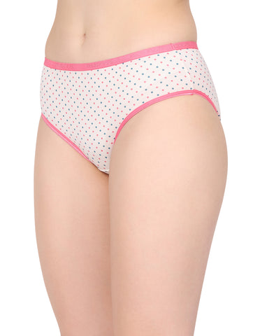 BodyX Womens Combed Cotton Spandex Assorted Premium Panty BX512-Pack Of 3