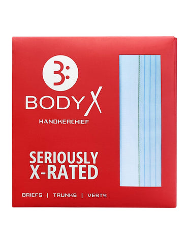 BodyX Cotton Handkerchief Collection: Assorted Color Pack of 6 (BXH-03)