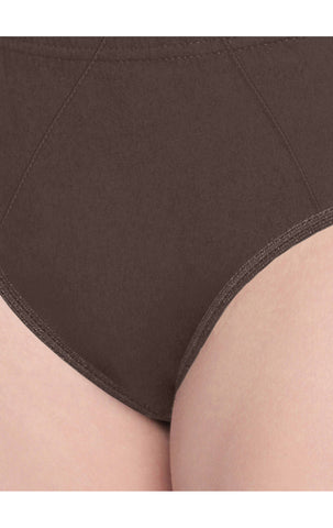 Bodycare Pack of 2 100% Cotton Sanitary Panties in Assorted Colors-11-B-Brown