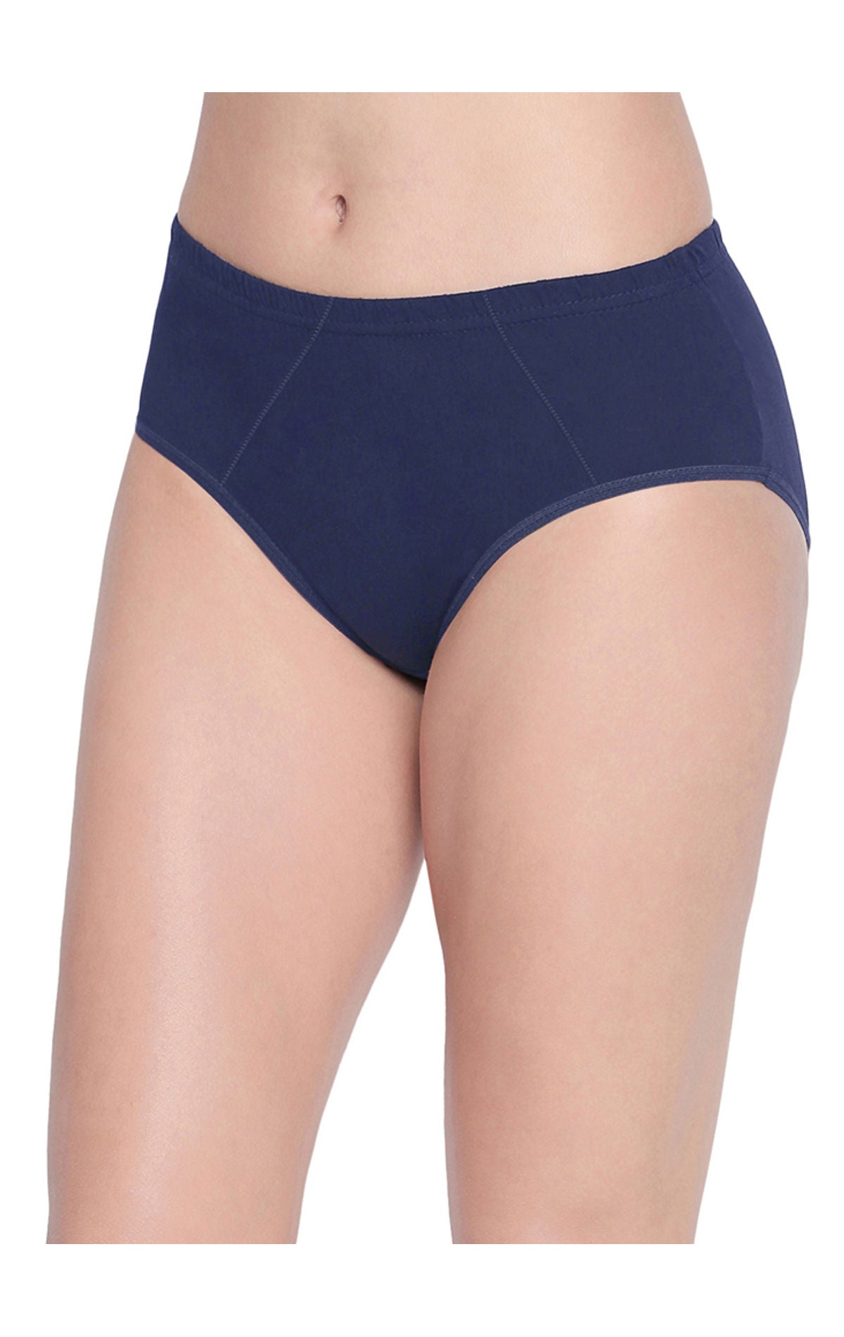 Bodycare Pack of 2 100% Cotton Sanitary Panties in Assorted Colors-11-C-Navy