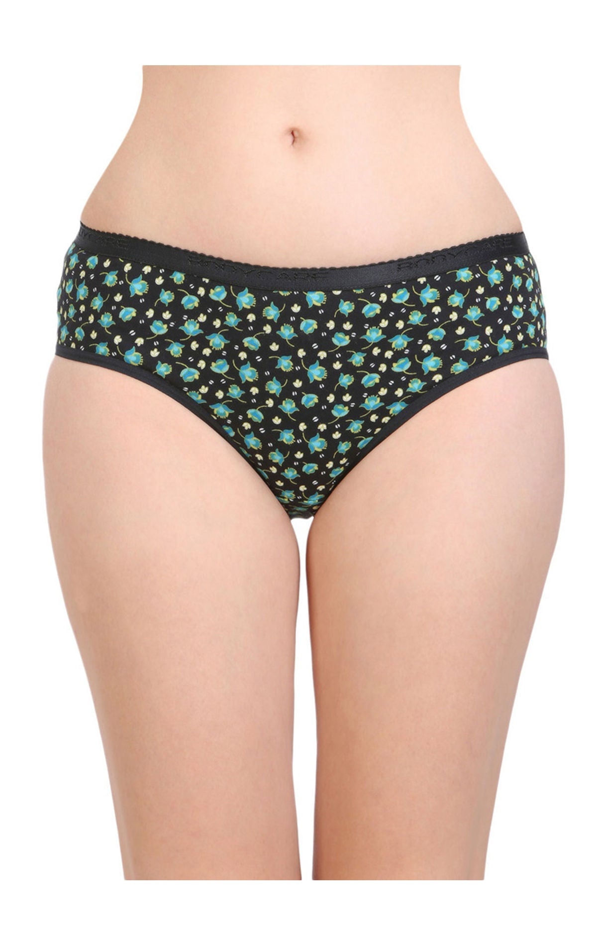 Bodycare Pack of 6 Printed Hipster Briefs Deluxe Panties in Assorted Color - E9600-6PCS-B