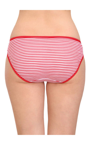 Bodycare Pack of 6 Printed Bikini Briefs Deluxe Panties in Assorted Color - E9700-6PCS-A