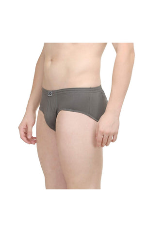 BodyX Solid Briefs-Pack of 2-TUTO-Steel Grey