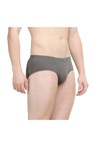 BodyX Solid Briefs-Pack of 2-TUTO-Steel Grey