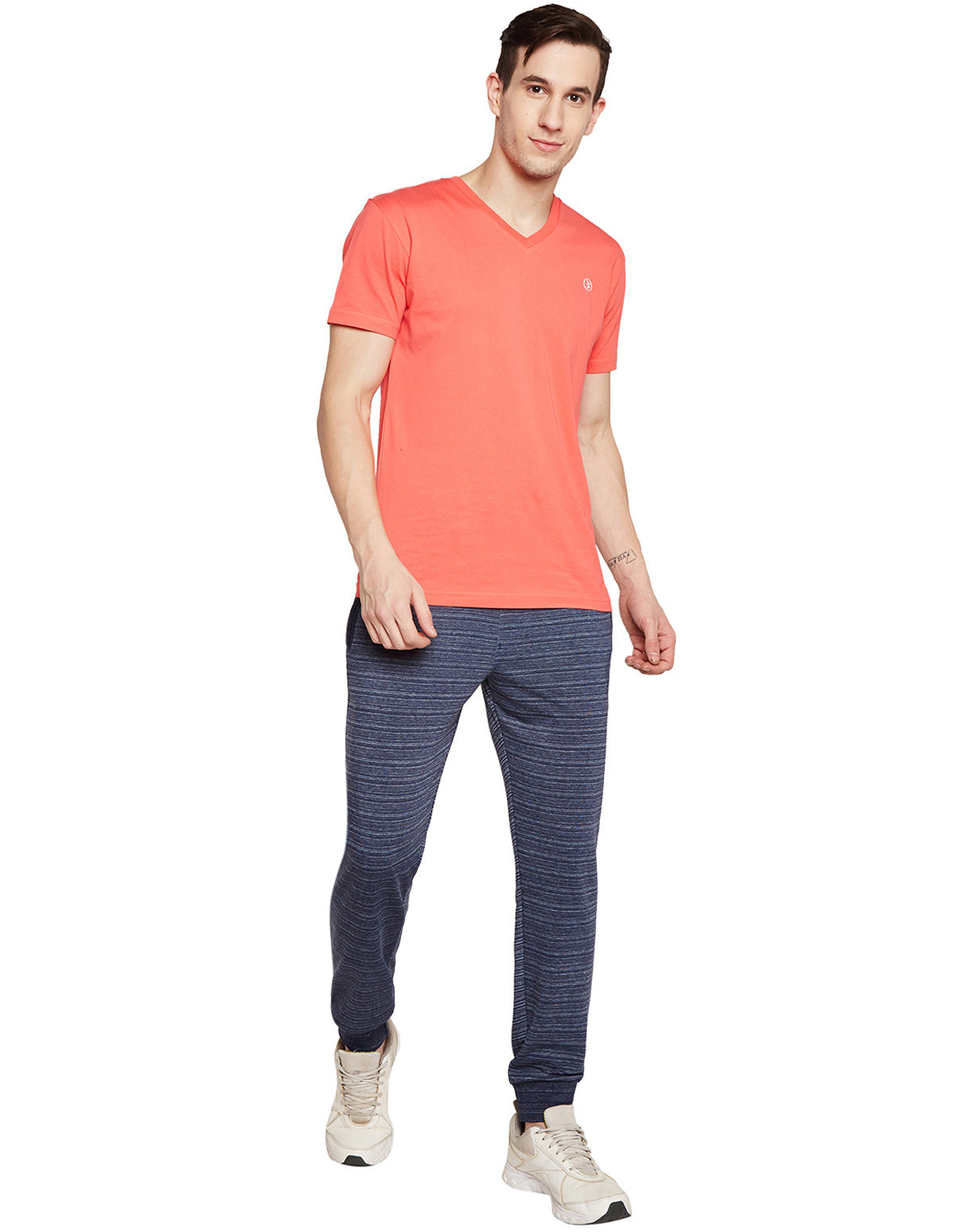 Bodyactive Fashion Track Pant with Zipper pocket-L10-NAVY