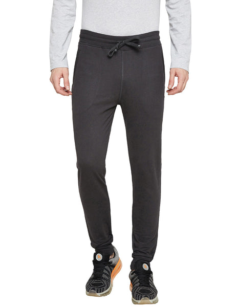 Bodyactive Charcoal Melange Track Pant-L12-CHRMEL