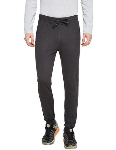 Bodyactive Charcoal Melange Track Pant-L12-CHRMEL