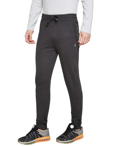 Bodyactive Charcoal Melange Track Pant-L12-CHRMEL