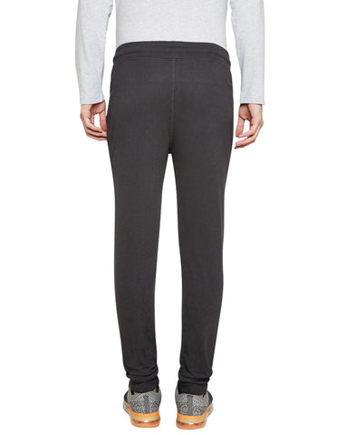 Bodyactive Charcoal Melange Track Pant-L12-CHRMEL