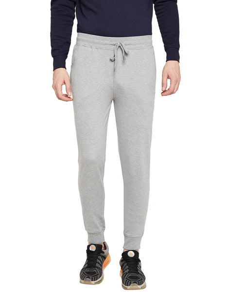 Bodyactive Grey Melange Track Pant-L12-GRML
