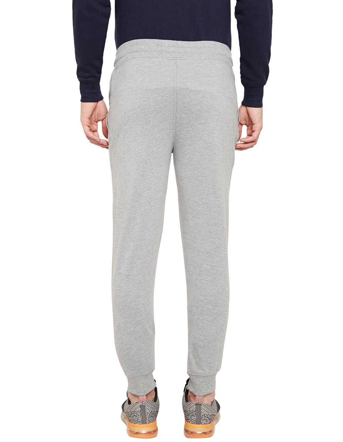 Bodyactive Grey Melange Track Pant-L12-GRML
