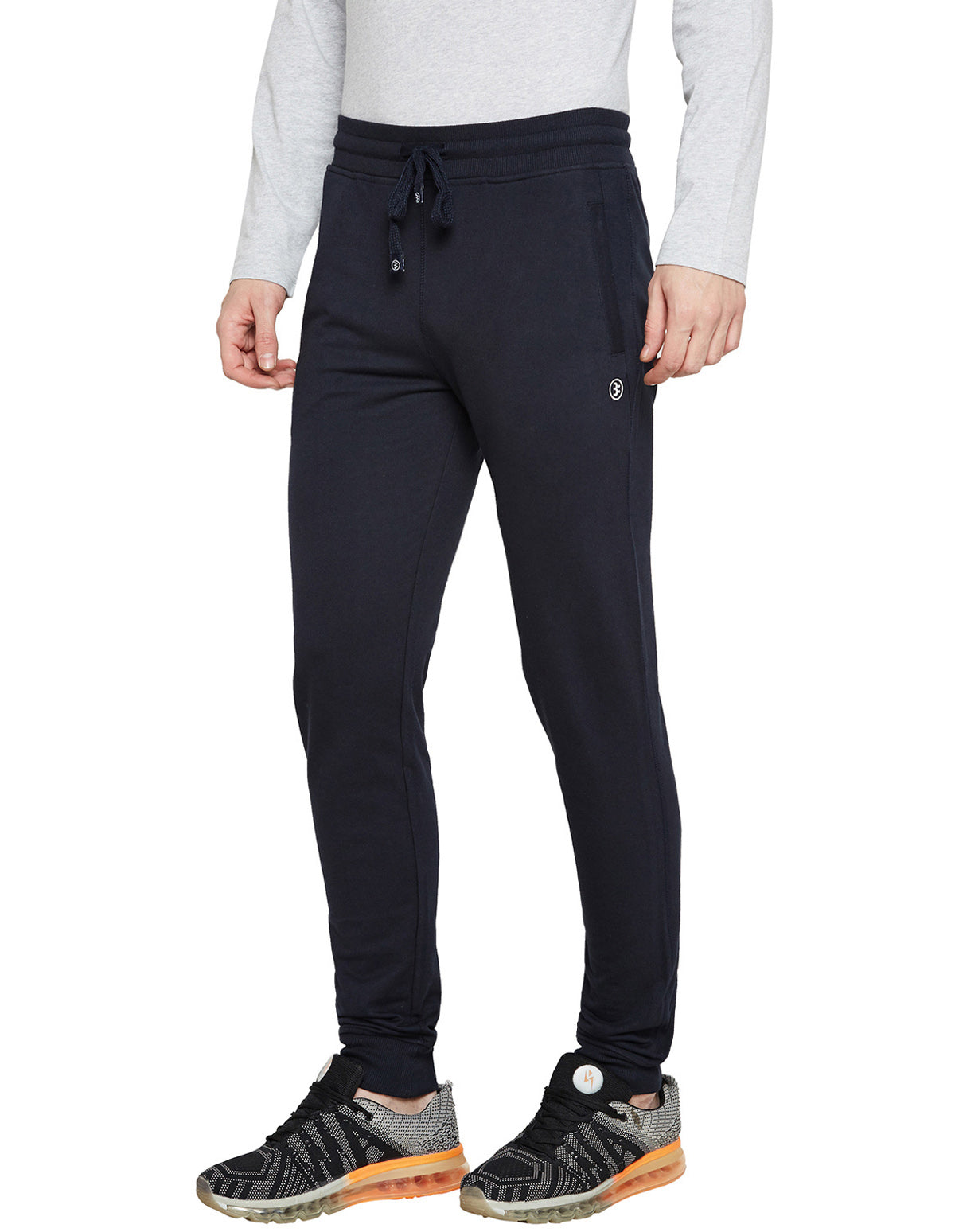 Bodyactive Navy Track Pant-L12-NAVY
