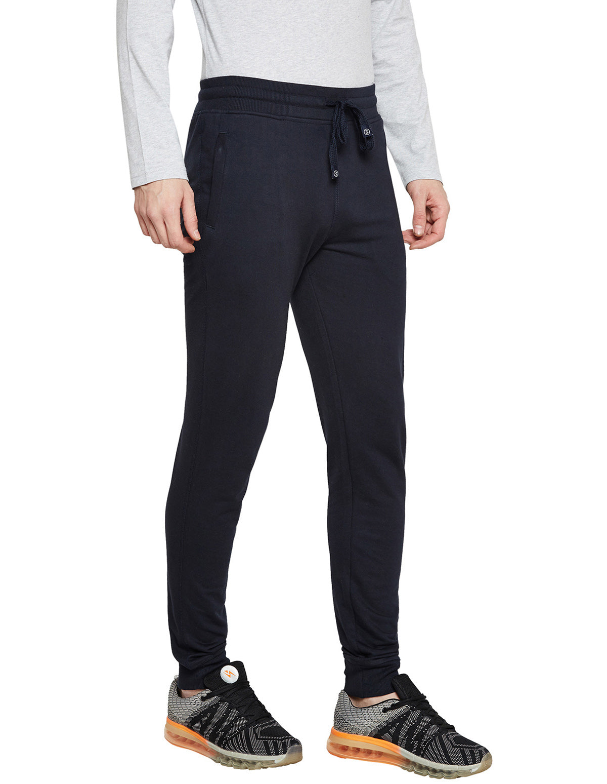 Bodyactive Navy Track Pant-L12-NAVY