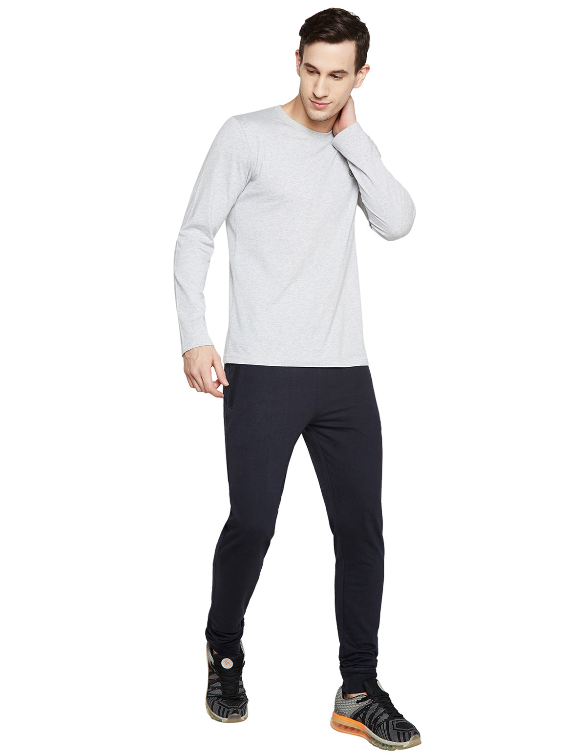 Bodyactive Navy Track Pant-L12-NAVY