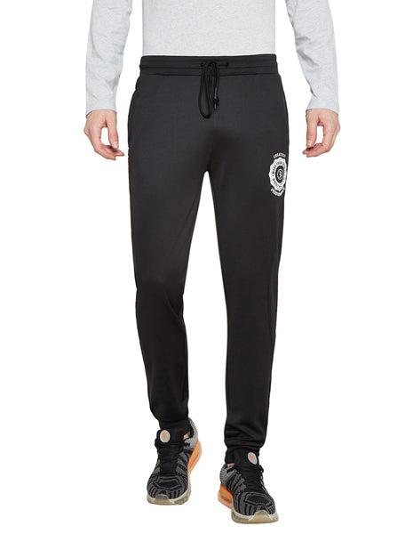 Bodyactive Black Track Pant with Zipper pocket-L15-BLK