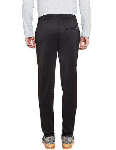 Bodyactive Black Track Pant with Zipper pocket-L15-BLK