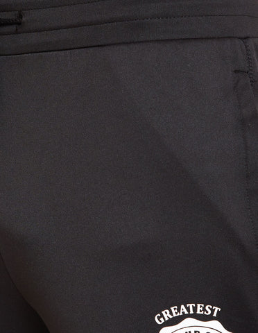 Bodyactive Black Track Pant with Zipper pocket-L15-BLK