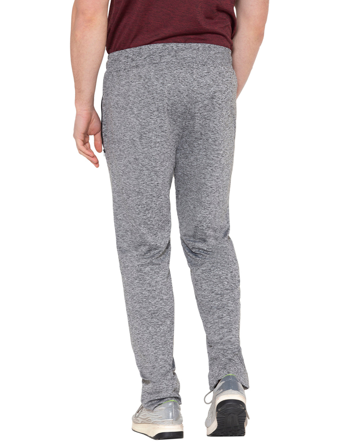 Bodyactive Polyester Sports Trackpants for Men-L23-GRML