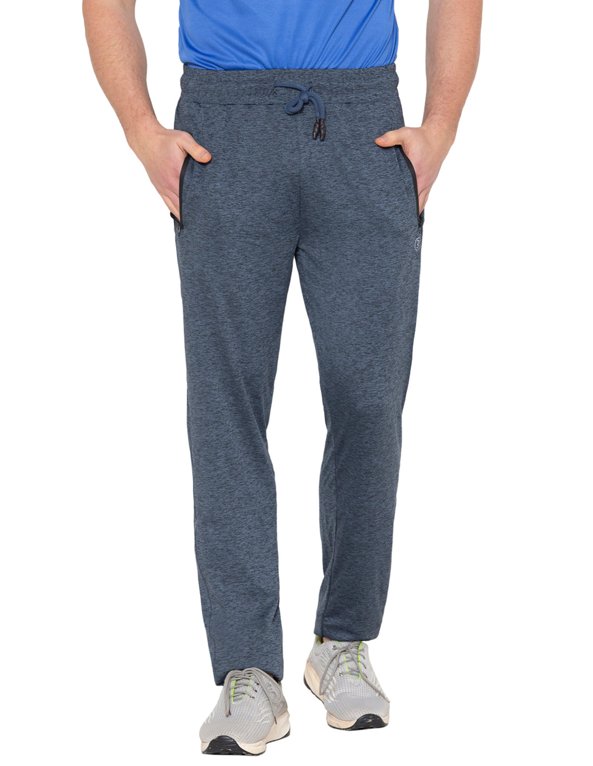 Bodyactive Polyester Sports Trackpants for Men-L23-STGREY