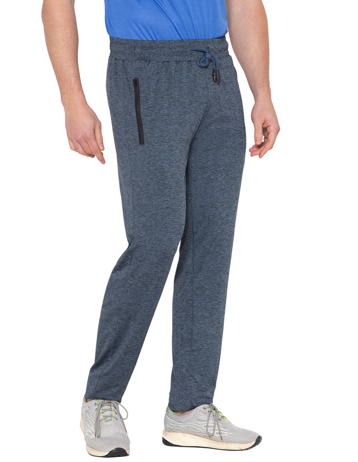 Bodyactive Polyester Sports Trackpants for Men-L23-STGREY